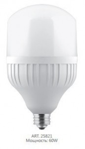 Лампа светодиодная Feron Е27-E40 60W холодный свет (6400K) LB-65 Лампа светодиодная Feron LB-65 E40 60W 6400K Feron, артикул: 25782