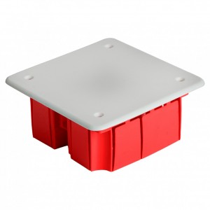 Коробка монтажная STEKKER для сплошных стен с крышкой 92х92х45мм, красный EBX30-01-1-20-92 (GE41001) Коробка монтажная STEKKER для сплошных стен с крышкой 92х92х45мм, красный EBX30-01-1-20-92 (GE41001)