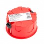 Коробка монтажная STEKKER для полых стен с крышкой D80х40мм, красный EBX30-02-1-20-80 (GE41025) - 