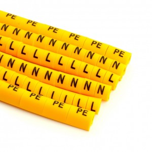 Кабель-маркеры наборные &quot;L, N, PE&quot; STEKKER CBMR25-S2 для провода сечением до 4мм2, желтый (10 отрезков по 30 шт) Кабель-маркеры наборные "L, N, PE" STEKKER CBMR25-S2 для провода сечением до 4мм2, желтый (10 отрезков по 30 шт)