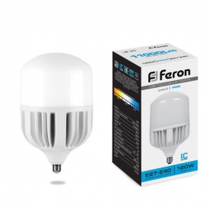 Лампа светодиодная Feron LB-65 E27-E40 120W холодный свет (6400K) Лампа светодиодная Feron LB-65 E27-E40 120W холодный свет (6400K)