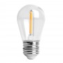 Лампа светодиодная Feron LB-384 230V E27 S14 0.5W теплый свет (2700K) 3 режима работы, прозрачная - 