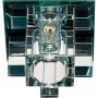 Светильник потолочный JCD9 35W G9  cо встроенными светодиодами RGB 2,5W прозрачный, прозрачный,1525 Feron, артикул: 27796 - 