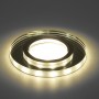Светильник встраиваемый Feron Bright Crystal с белой LED подсветкой под лампу G5.3 MR16 CD8160 прозрачный, хром - 