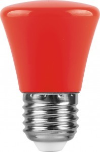 Лампа светодиодная Feron LB-372 Колокольчик E27 1W красный Лампа светодиодная Feron LB-372 Колокольчик E27 1W красный