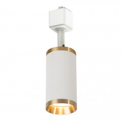 Трековый светильник Feron AL174 Gatsby под лампу GU10 на однофазный шинопровод, белый, античное золото