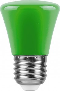 Лампа светодиодная Feron LB-372 Колокольчик E27 1W зеленый Лампа светодиодная Feron LB-372 Колокольчик E27 1W зеленый