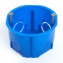 Подрозетник STEKKER EBX20-01-2 для сплошных стен, синий (без инд. стикера) 200шт - 