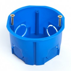 Подрозетник STEKKER EBX20-01-2 для сплошных стен, синий 200шт