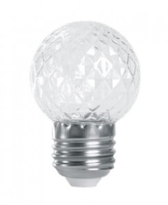 Светодиодная лампа-строб Feron 1W E27 красный, G45 шарик, прозрачный LB-377 Светодиодная лампа-строб Feron 1W E27 красный, G45 шарик, прозрачный LB-377