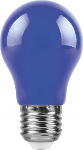 Лампа светодиодная Feron LB-375 E27 3W синий Лампа светодиодная Feron LB-375 E27 3W синий