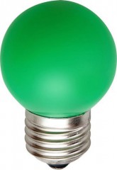Лампа светодиодная, 5LED(1W) 230V E27 зеленый, LB-37 Feron, артикул: 25117