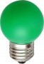 Лампа светодиодная, 5LED(1W) 230V E27 зеленый, LB-37 Feron, артикул: 25117 - 