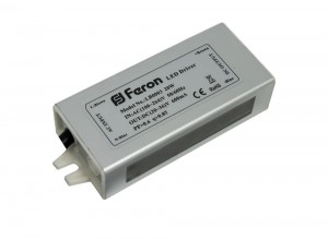 Трансформатор электронный для светодиодного чипа 20W 12V (драйвер), LB0003 Feron, артикул: 21051 Трансформатор электронный для светодиодного чипа 20W 12V (драйвер), LB0003 Feron, артикул: 21051