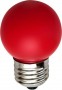 Лампа светодиодная, 5LED(1W) 230V E27 красный, LB-37 Feron, артикул: 25116 - 