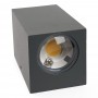 Светильник уличный светодиодный Feron DH055 Бостон на стену 2х5W теплый свет (3000K) серый - 