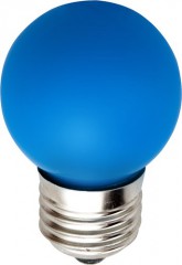Лампа светодиодная, 5LED(1W) 230V E27 синий, LB-37 Feron, артикул: 25118