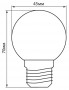 Лампа светодиодная, 5LED(1W) 230V E27 синий, LB-37 Feron, артикул: 25118 - 