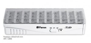 Светильник аккумуляторный, 30 LED DC (литий-ионная батарея), белый, EL15 Feron, артикул: 12896 Светильник аккумуляторный, 30 LED DC (литий-ионная батарея), белый, EL15 Feron, артикул: 12896